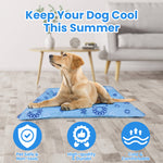 Load image into Gallery viewer, PcEoTllar Dog Cooling Mat, Ice Cooling Pad for Dogs and Cats, Water Injection Cooling Dog Bed Mats for Home, Travel and Crates - L
