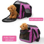 Load image into Gallery viewer, PcEoTllar Cat Carrier Airline Approved Pet Carrier, Dog Carrier, Puppy Carrier, Kitten Carrier, Purple
