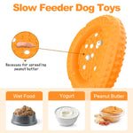 Load image into Gallery viewer, PcEoTllar Dog Toys for Aggressive Chewers, Natural Rubber Dog Chew Toys, Slow Feeder Dog Bowl,Yellow
