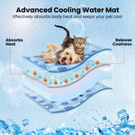 Load image into Gallery viewer, PcEoTllar Dog Cooling Mat, Ice Cooling Pad for Dogs and Cats, Water Injection Cooling Dog Bed Mats for Home, Travel and Crates - L
